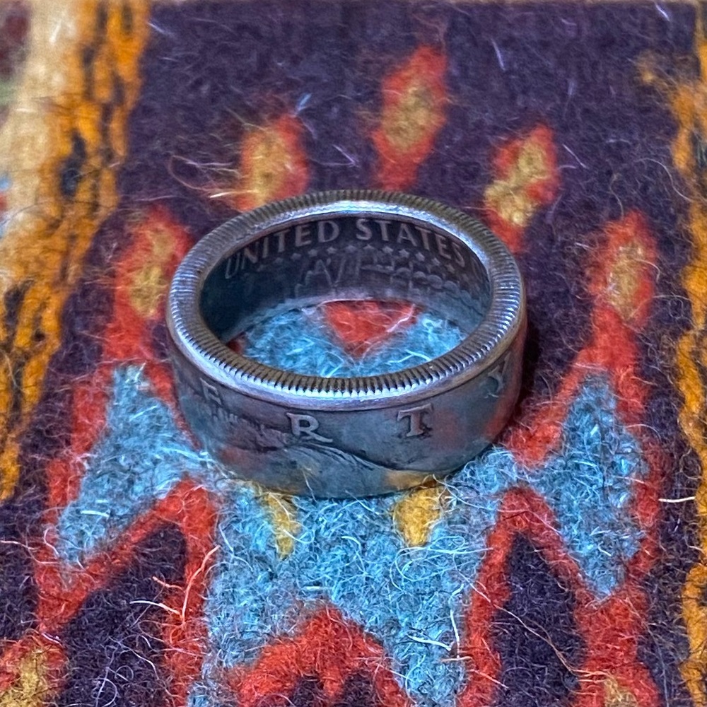1983 Half Dollar Coin Ring